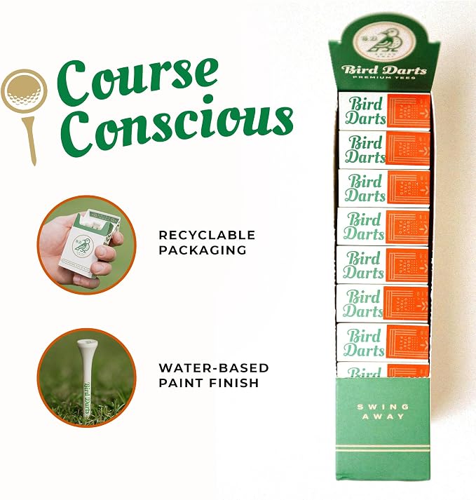 Premium Bamboo Wood Golf Tees, 18/72/180 Units, 2 ¾ Golf Tees in - Image 5