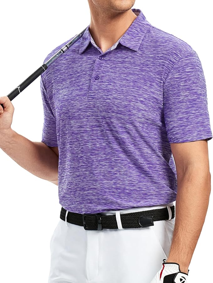 Alex Vando Mens Golf Shirt Moisture Wicking Quick-Dry Short Sleeve Casual Polo - Image 3
