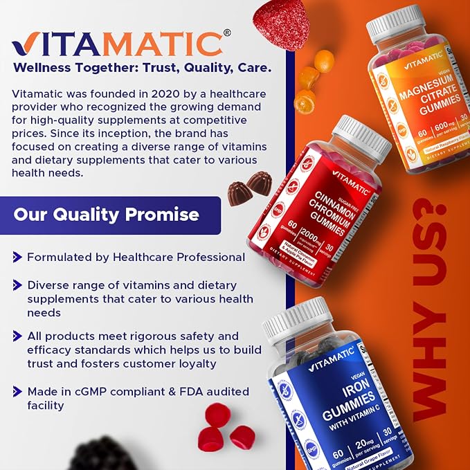 Vitamatic Iron 65 mg Gummies Supplement - Image 7