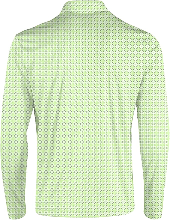 Men's Long Sleeve Golf Shirt Quick Dry 3 Button Work Fishing Outdoor Casual - Image 4