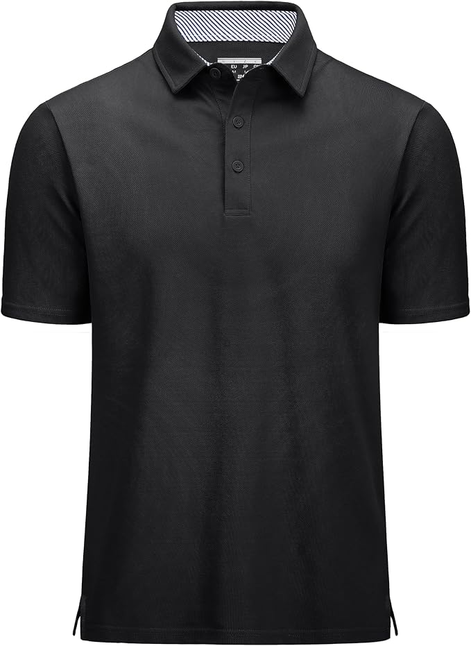 MAGCOMSEN Men's Polo Shirts Short Sleeve Cotton Pique 3 Button Classic Fit by MAGCOMSEN