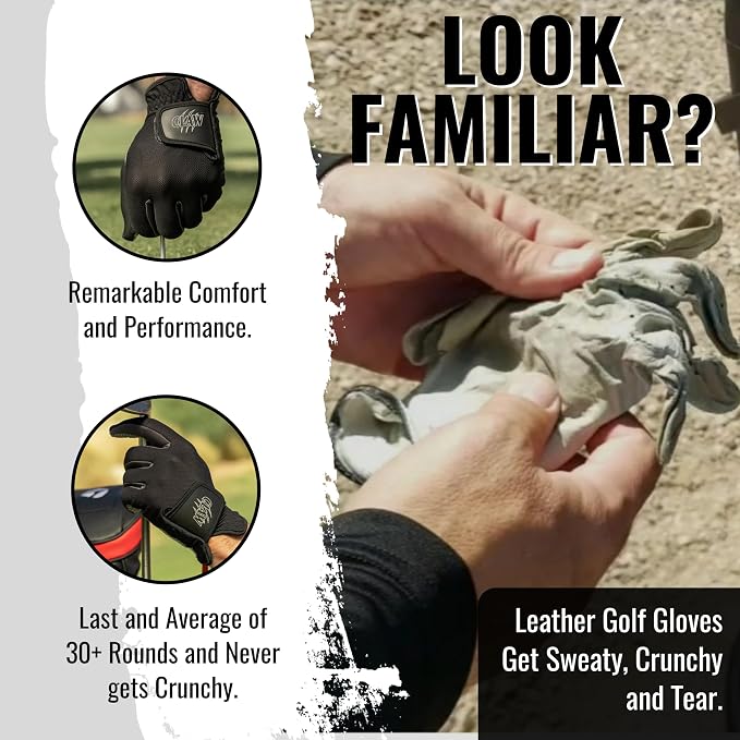 CaddyDaddy Claw Golf Gloves for Men | Flex-Mesh Design for Cool Ventilation | - Image 3