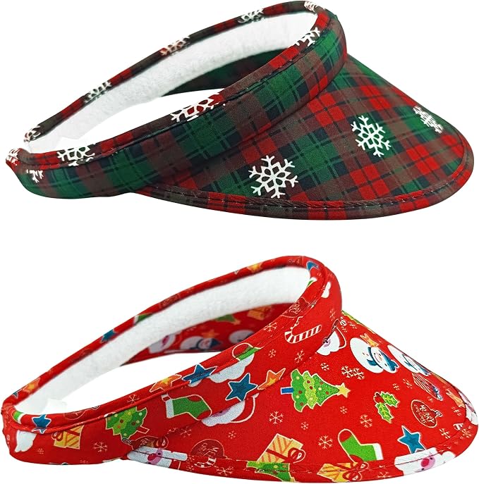 2 Pack Sun Visor Hats Women Men Clip On Wide Brim Visors Hat Outdoor Sports by kejea