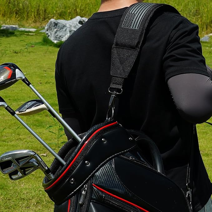 Golf Bag Shoulder Strap, Single Padded Adjustable Straps Universal Replacement - Image 7