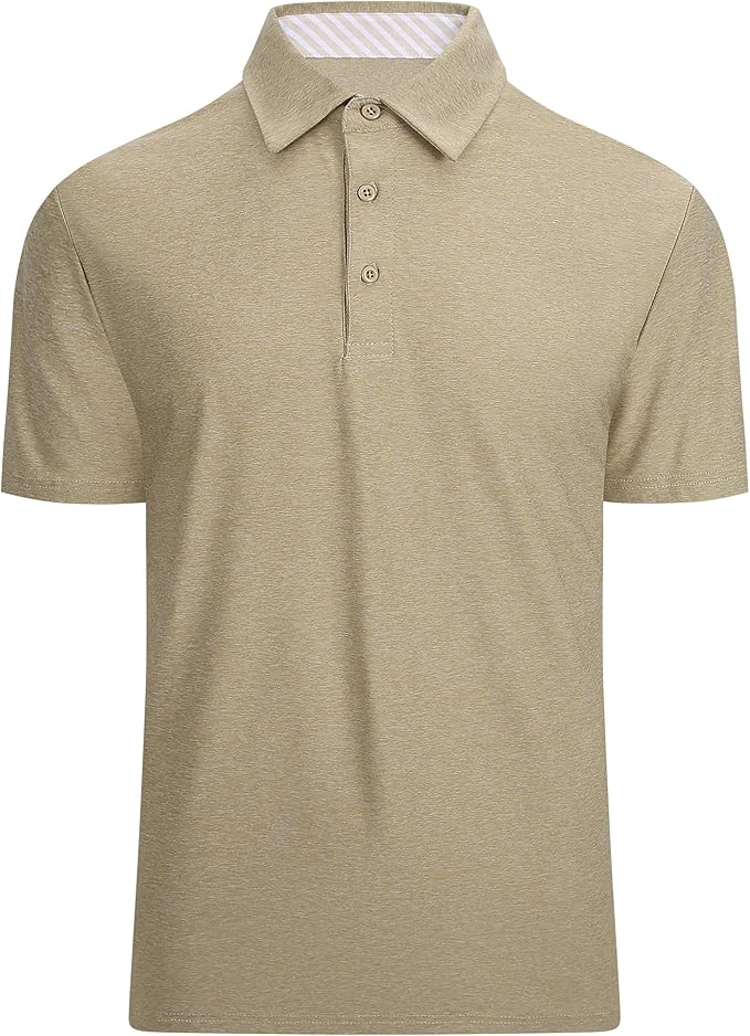 Alex Vando Mens Golf Shirt Moisture Wicking Quick-Dry Short Sleeve Casual Polo by AlexVando
