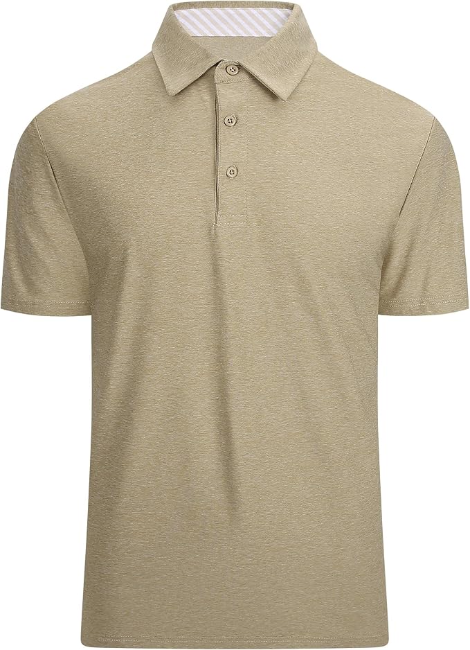 Alex Vando Mens Golf Shirt Moisture Wicking Quick-Dry Short Sleeve Casual Polo by AlexVando