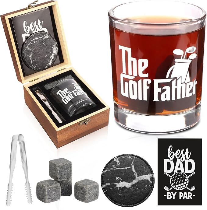 Whiskey Glass Gifts for Golf Dad, Best Gift for Men, Gift by Unknown