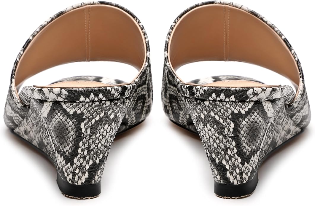 Wedge Sandals for Women Open Toe Wedge Heels Womens Matte High Heel Sandal - Image 4