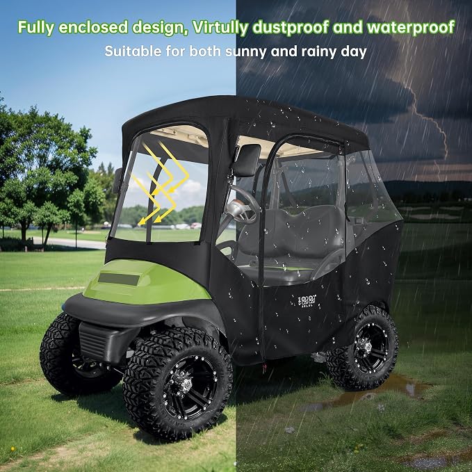 10L0L 600D Golf Cart 2 Passenger Driving Enclosure - Image 5