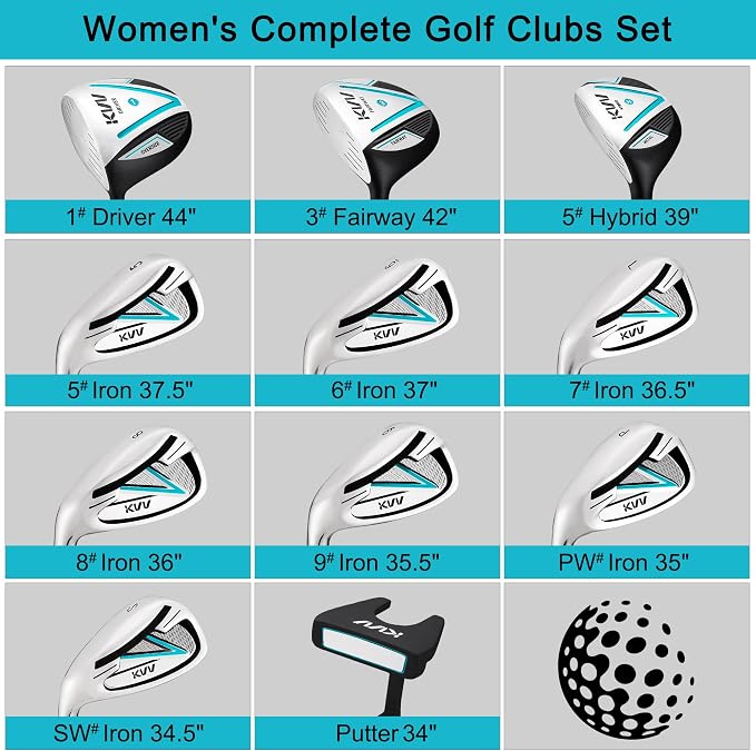 KVV Premium Right Hand Golf Club Set 11-Piece Set - Image 4