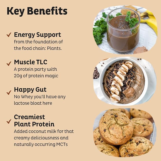 KOS Vegan Protein Powder, Chocolate Peanut Butter - Image 3