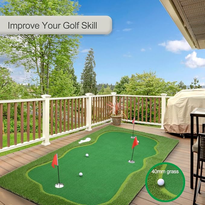 Golf Putting Green, Practice Putting Green Mat, Large Professional Golfing - Image 3