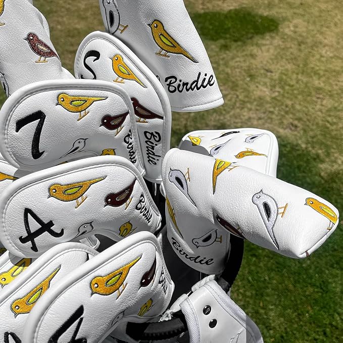 Golf Club Head Covers Birdie Driver Headcovers Fairway Wood Covers Hybrid Cover - Image 4