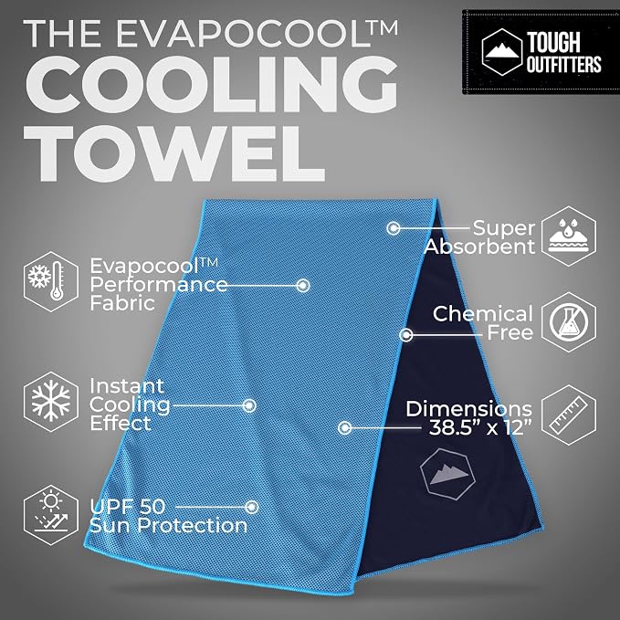 Tough Outdoors Cooling Towels for Neck Face - Image 4