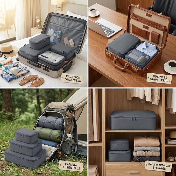 6 Set Compression Packing Cubes - Image 5