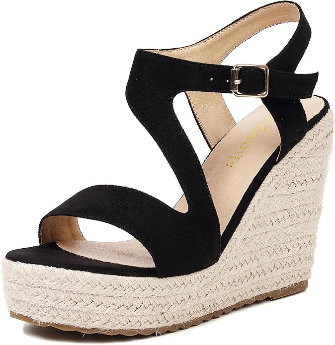 Women's Wedge Sandals, Espadrille Platform Summer Sandals, Wedge Ankle Strap by Sopends