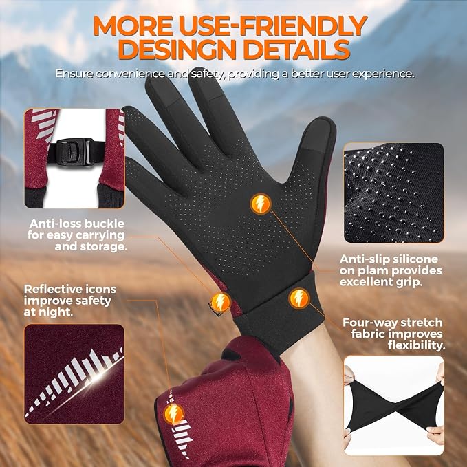rivmount Winter Gloves Women Men - Image 5