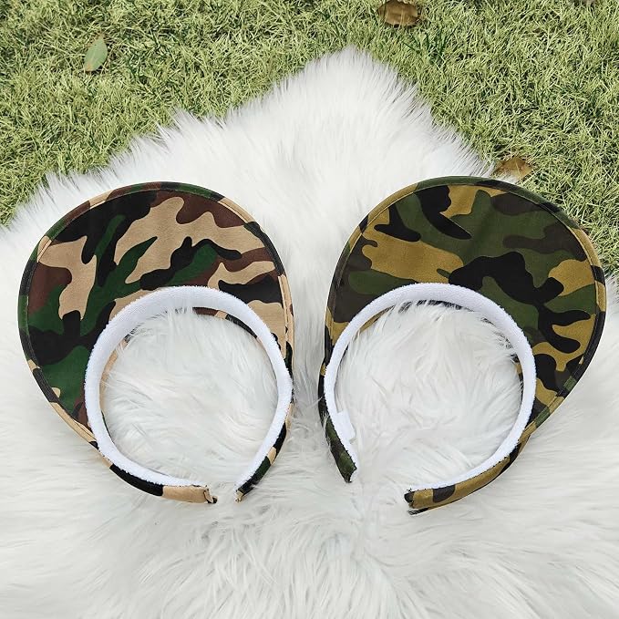 2 Pack Sun Visor Hats Women Men Clip On Wide Brim Visors Hat Outdoor Sports - Image 4