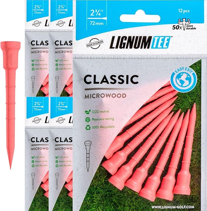 LIGNUM Unbreakable Microwood Golf Tees 50x More Durable/Adjustable Golf by LIGNUMTEE