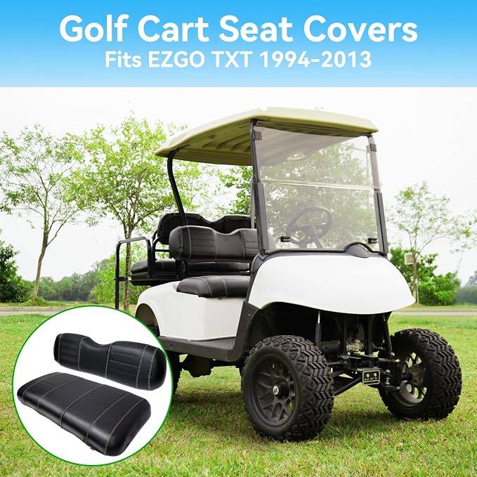 Golf Cart Seat Covers fits Club Car Precedent/DS/EZGO RXV/TXT/Yamaha Front Rear - Image 6