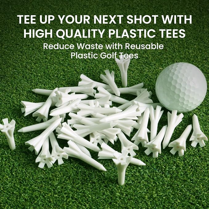 Golf Tees Plastic 1 1/2 inch Value 300 600 Pack, Upgrade More Unbreakable Bulk - Image 7