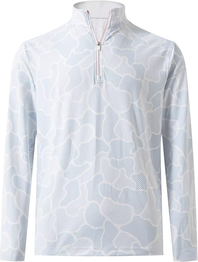M MAELREG Quarter Zip Golf Pullover Men Dry Fit Long Sleeve Performance Wicking by MAELREG