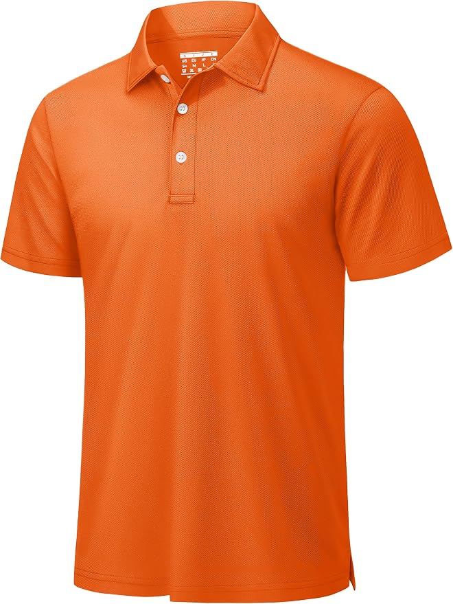 TACVASEN Mens Golf Shirt Dry Fit Mens Polo Shirts Short Sleeve Performance Golf by TACVASEN