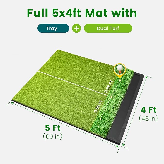Dual Turf Golf Hitting Mat - Image 3