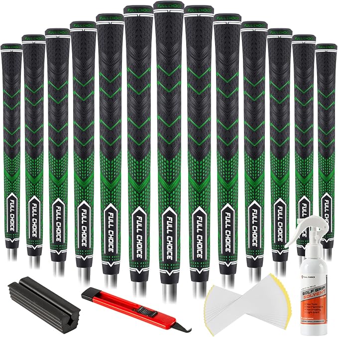 Rubber Golf Grips 13 Pack, High Traction, Advanced Texture, Choose from 13 by FULLCHOICE