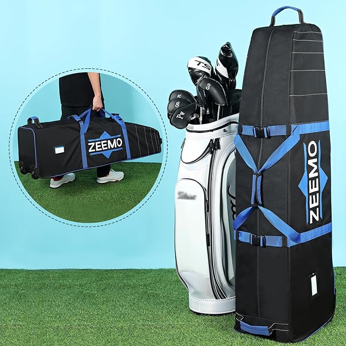 ZEEMO Golf Travel Bag, Mid-open Protective & Wheeled Airline-Approved Case - Image 7