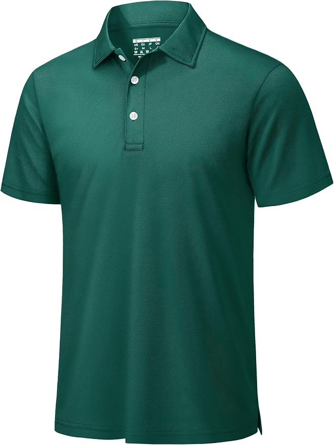 TACVASEN Mens Golf Shirt Dry Fit Mens Polo Shirts Short Sleeve Performance Golf by TACVASEN