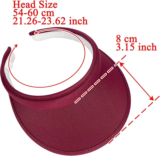 2 Pack Sun Visor Hats Women Men Clip On Wide Brim Visors Hat Outdoor Sports - Image 3