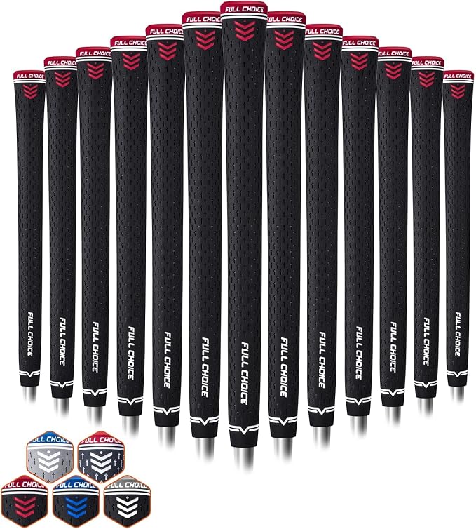 Rubber Golf Grips 13 Pack, Concise Fashion Design, Choose from 13 Grips Set or by FULLCHOICE