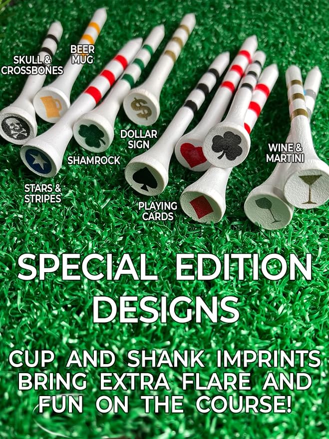 PrideSports Wine & Martini Specialty Wood Golf Tees - Image 4
