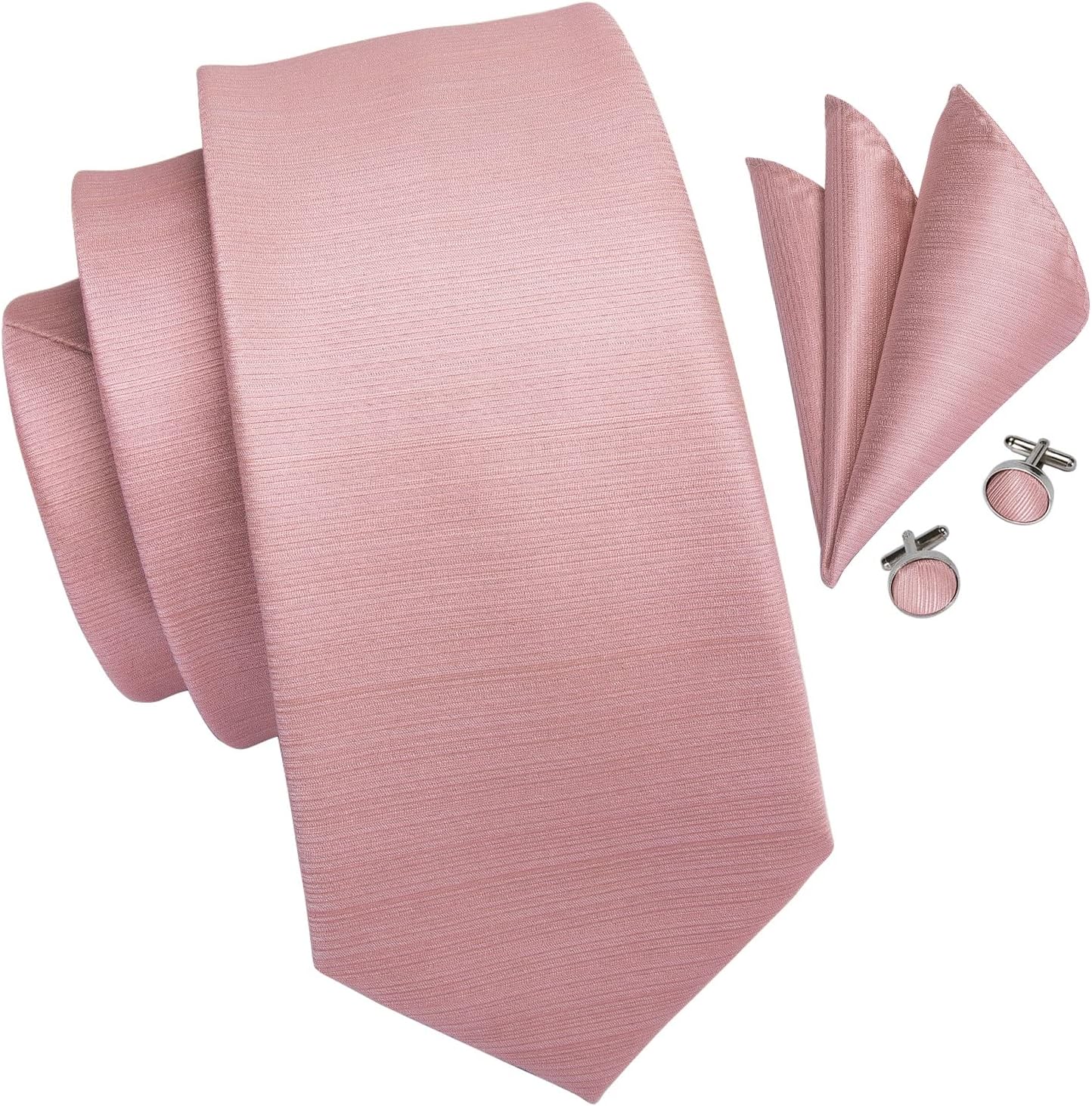 Hi-Tie Men 63inches Tie Set Extra Long Necktie Paisley Tie Pocket Suqare Cufflinks Big and Tall Men Tie