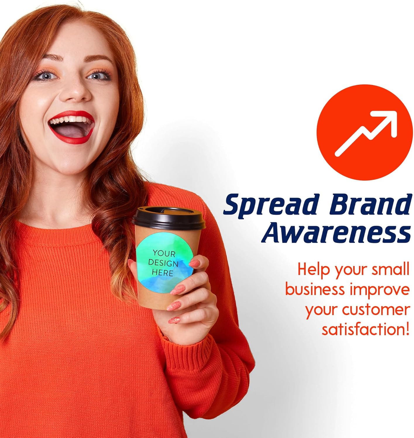 100 Custom Vinyl Stickers - Upload Your own Image, Text, Design, Logo - Personalized Logo Labels for Handmade, Packaging, Bottle, Jars, Candle, Brand Stickers (Blue Green, 4x4)