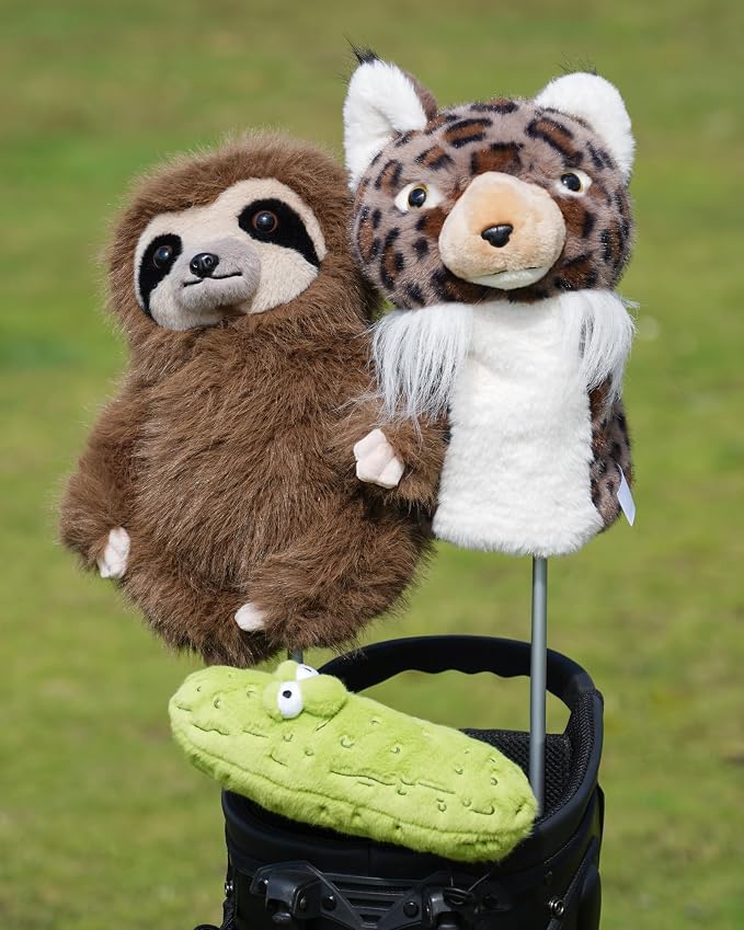 Big Teeth Funny Plush Driver Headcover Animal, Groundhog Gopher Penguin Driver - Image 9