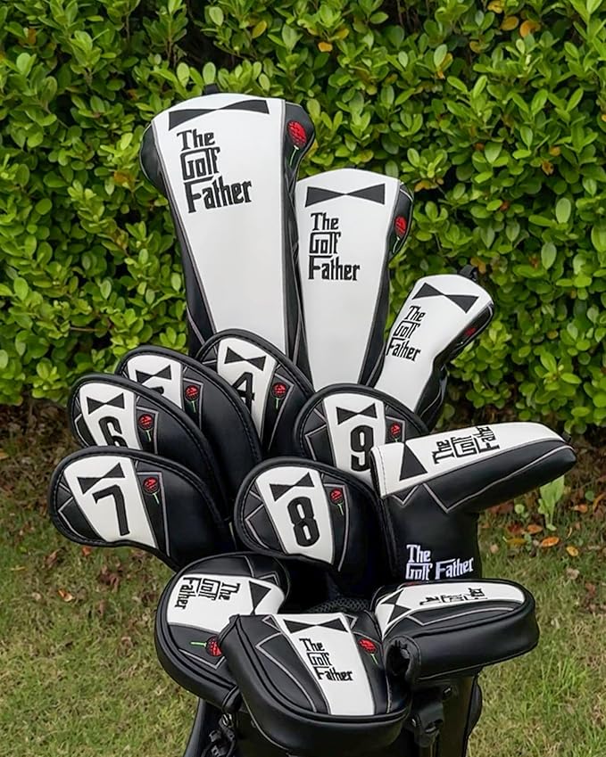 The Golf Father Golf Club Covers, Driver Fairway Hybrid Headcover, Funny Putter - Image 2