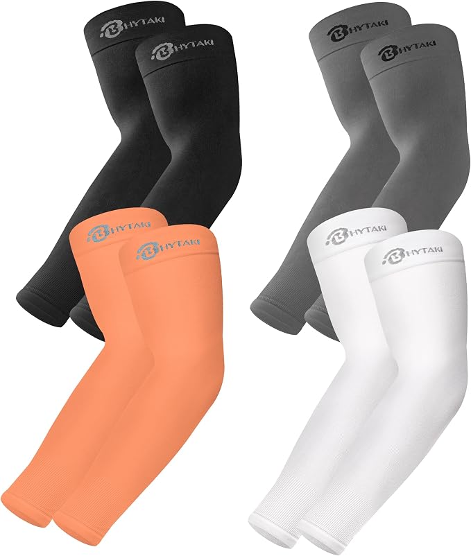 BHYTAKI UV Sun Protection Arm Sleeves, UPF 50 Sports Cooling Arm Compression by BHYTAKI