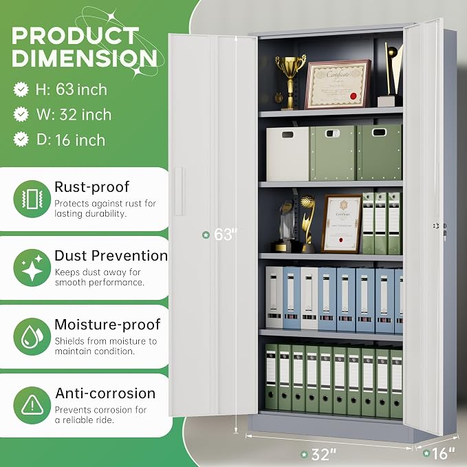 INTERGREAT Metal Storage Cabinet - Image 3