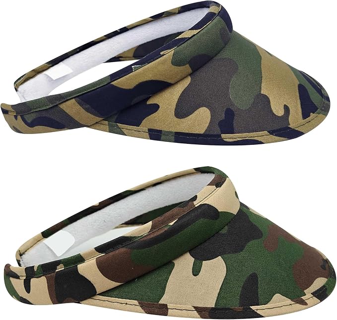 2 Pack Sun Visor Hats Women Men Clip On Wide Brim Visors Hat Outdoor Sports by kejea