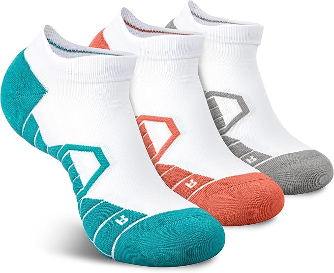 Hylaea Athletic Running Socks Cushion Padded Moisture Wicking Low Cut by Hylaea