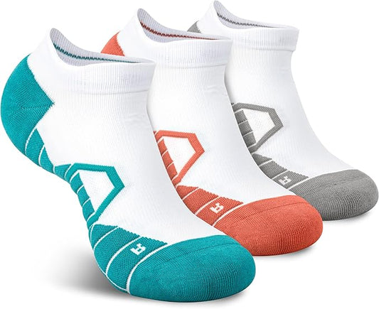 Hylaea Athletic Running Socks Cushion Padded Moisture Wicking Low Cut by Hylaea