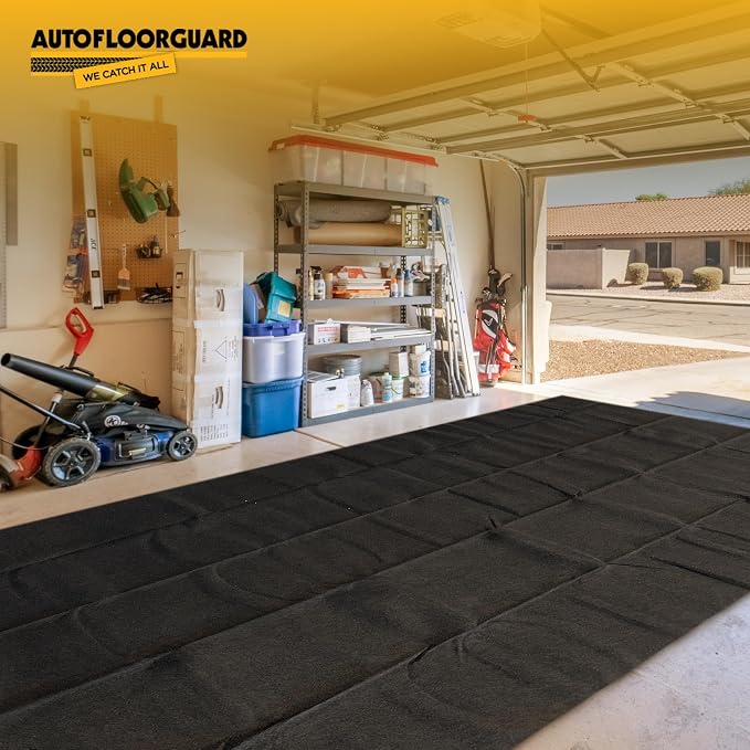 AutoFloorGuard AFG8018 17 Foot x 7.3 Foot Golf Cart Medium Size Garage Carpet - Image 8