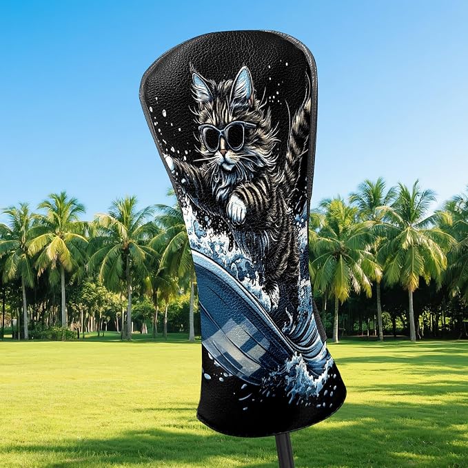 Premium Leather Golf Club Headcovers, - Image 2