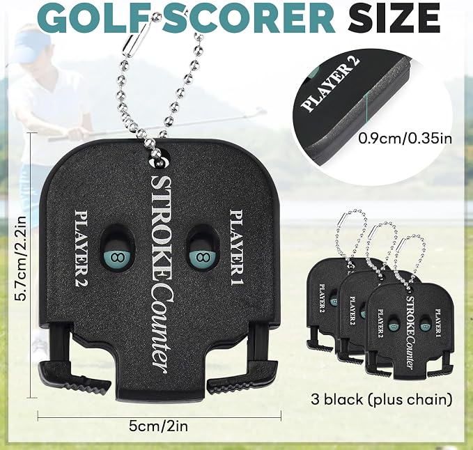 3 pcs Mini Golf Score Counter, Golf Stroke Counter - Image 2