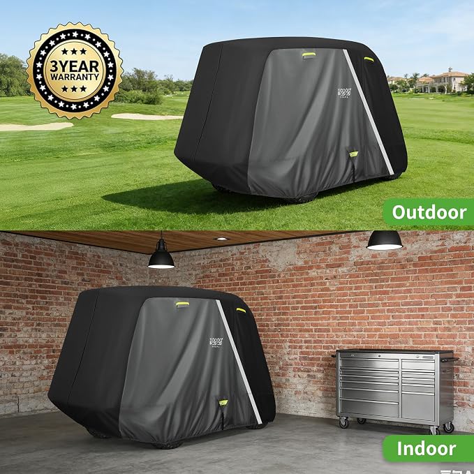 10L0L Heavy Duty 650D Golf Cart Cover - Image 5