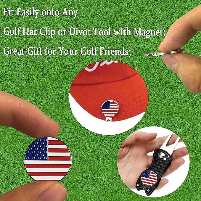 Amy Sport Golf Ball Markers Assorted Patterns Fits All Magnetic Golf Tools - Image 4
