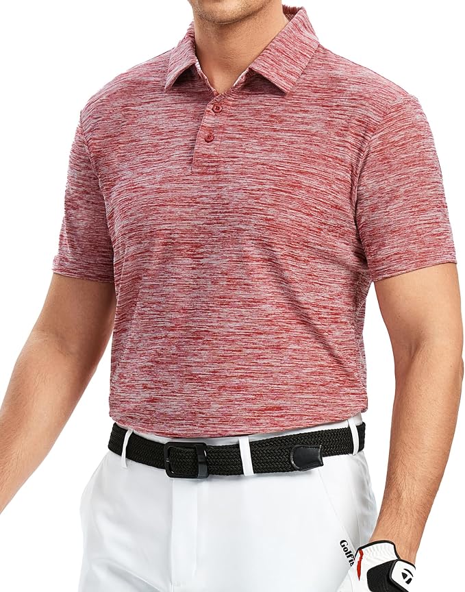 Alex Vando Mens Golf Shirt Moisture Wicking Quick-Dry Short Sleeve Casual Polo - Image 3