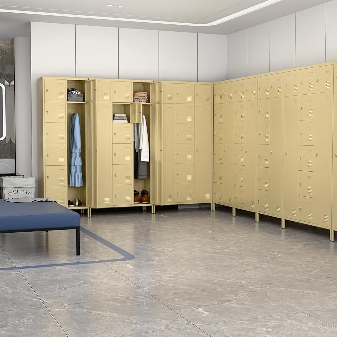 METAN Metal Locker for School Office Gym Bedroom, 10 Doors Steel Storage Locker - Image 8
